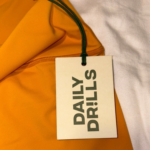 Daily Drills Women's Mustard Yellow Bike Shorts - Picture 3 of 4